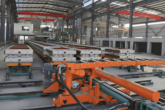 Casting fully automatic molding production line