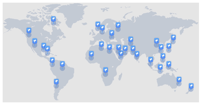QD customer distribution map